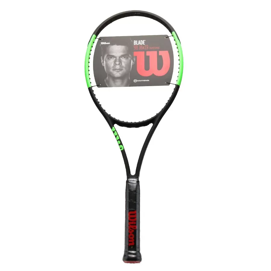 Imagen 0 de 1 de Raqueta Wilson Blade 98 16 X19 Cv Frm W/O Cvr-NEGRO/VERDE