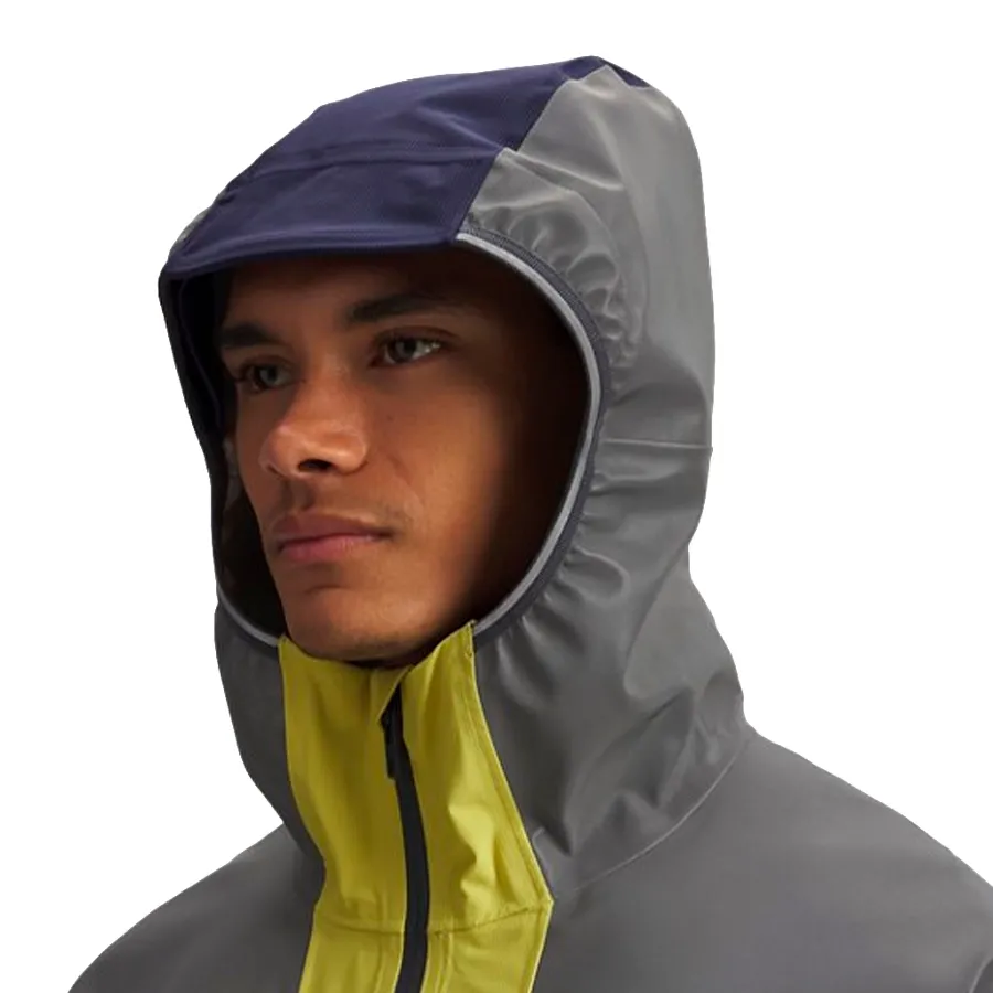 Imagen 2 de 3 de Campera Under Armour Halo Run-GRIS/LIMA/MARINO