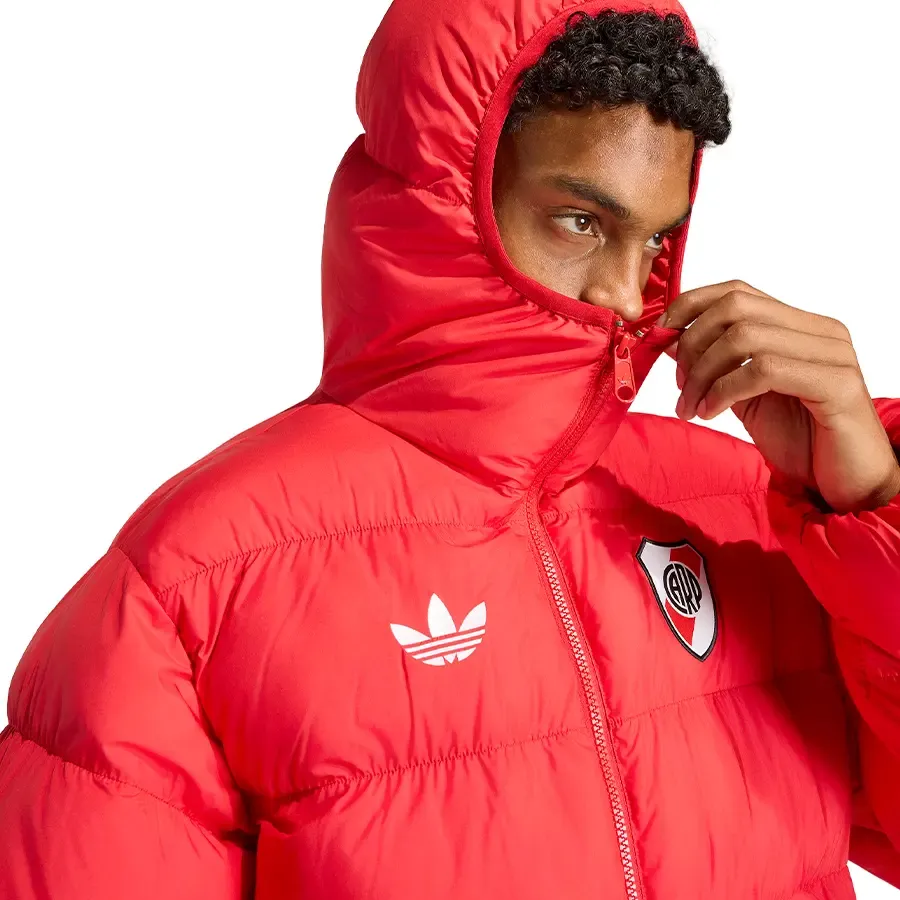 Imagen 3 de 5 de Campera adidas originals River Plate-ROJO