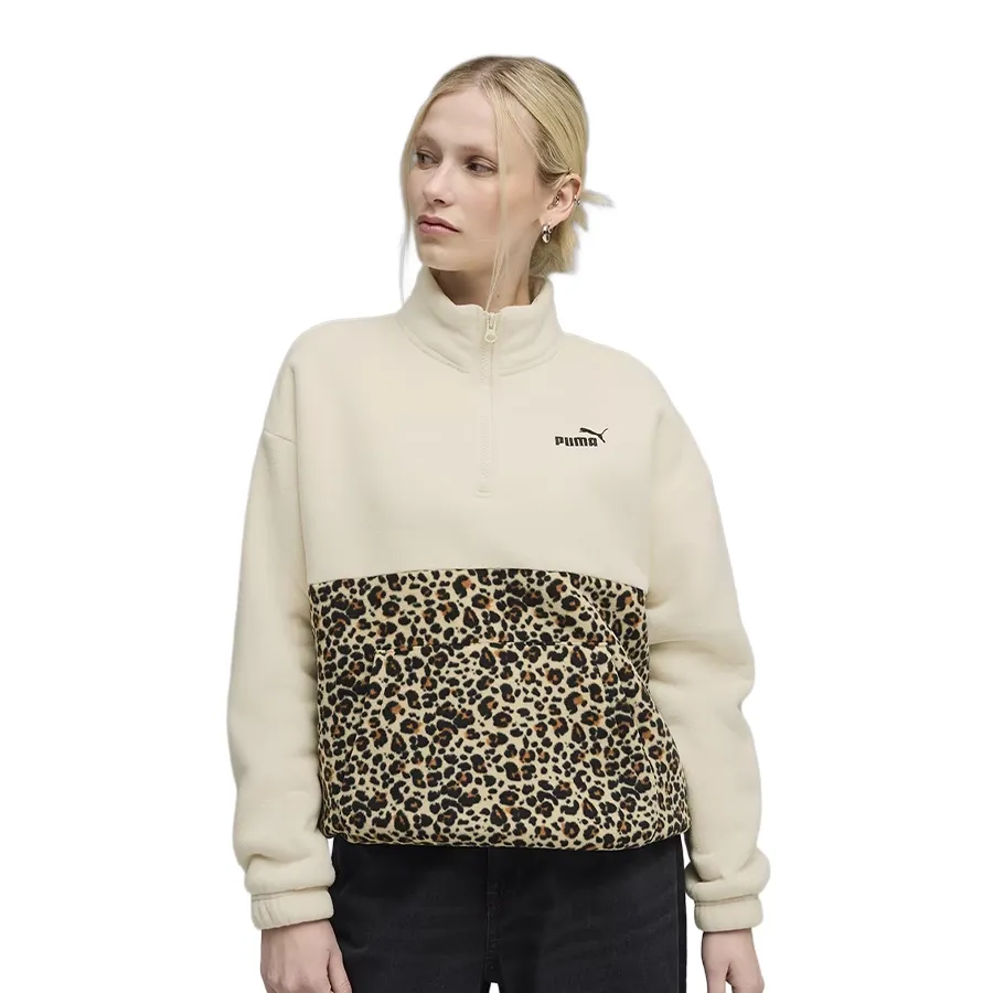 Imagen 0 de 4 de Buzo Puma Essentials Animal Print Relaxed Crew-CRUDO/PRINT