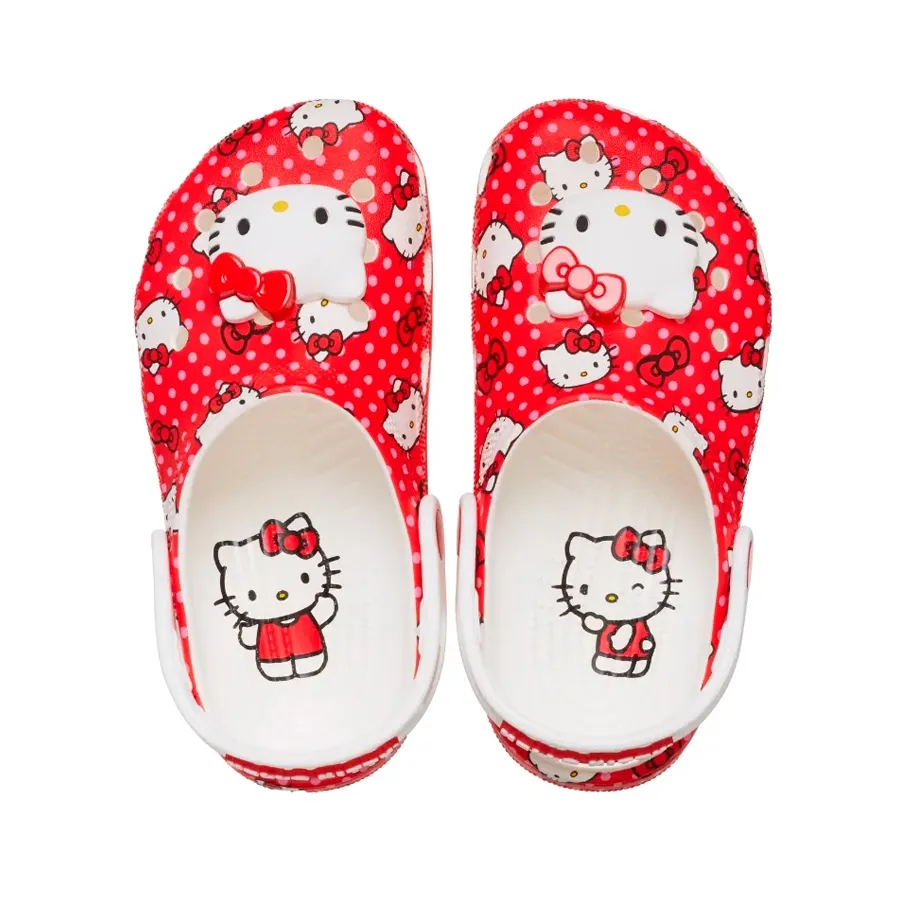 Imagen 4 de 7 de Sandalias Crocs Hello Kitty Classic Clog-ROJO/BLANCO