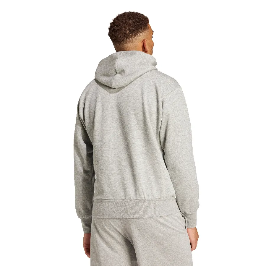 Imagen 2 de 5 de Buzo adidas Essentials Big Logo-GRIS/NEGRO