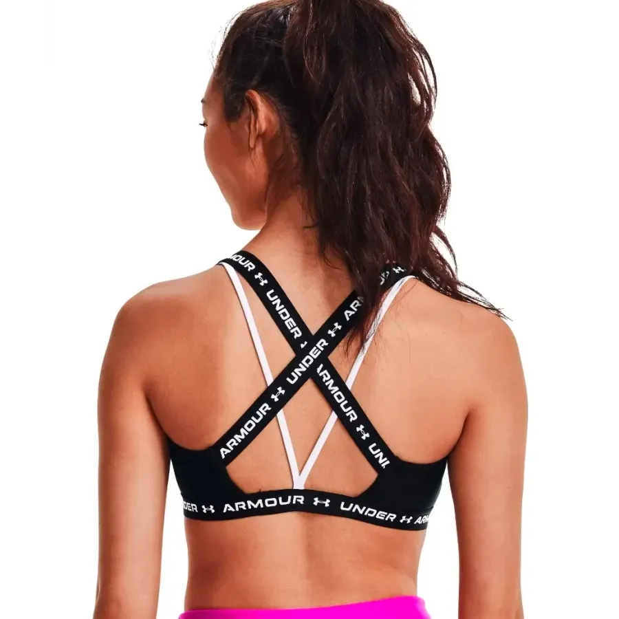 Imagen 3 de 4 de Top Under Armour Crossback Low-NEGRO/BLANCO