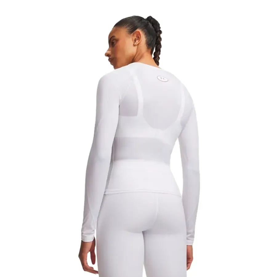 Imagen 1 de 2 de Remera Under Armour Heatgear Elite Ls-BLANCO