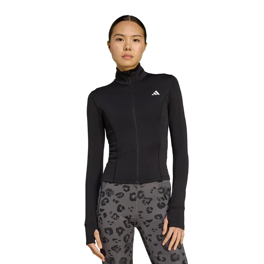 Imagen 0 de 5 de Campera adidas Frontal Optime Essentials-NEGRO