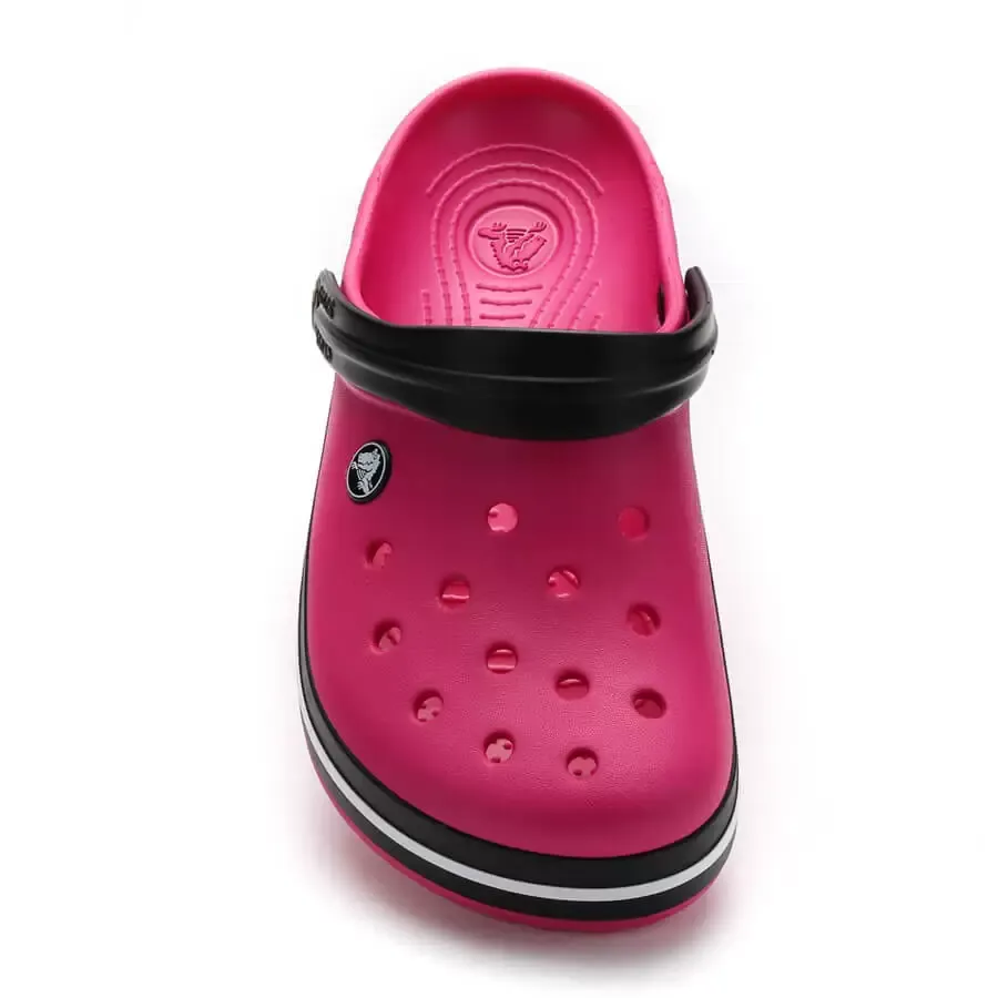 Imagen 1 de 5 de Ojotas Crocs Crocband-FUCSIA/NEGRO