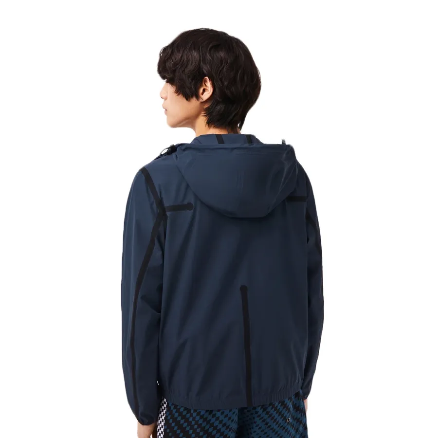 Imagen 2 de 7 de Campera Lacoste streetwear-MARINO/BLANCO