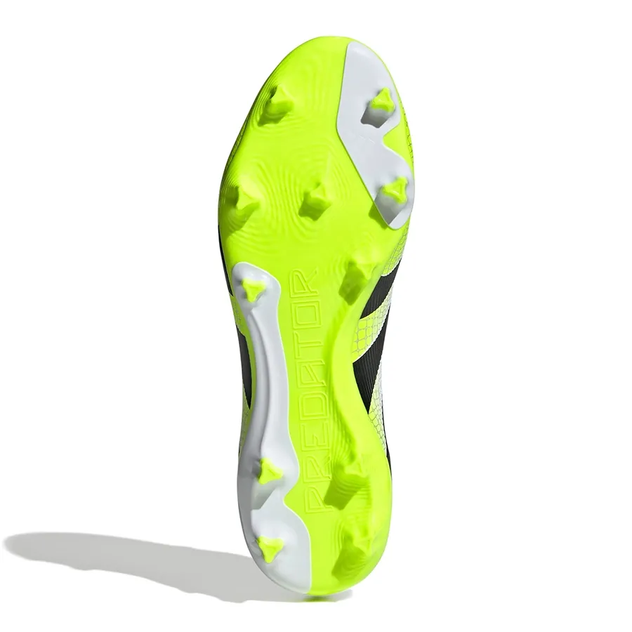 Imagen 4 de 7 de Botines adidas Predator League Fg-BLANCO/NEGRO/VERDE FLUOR