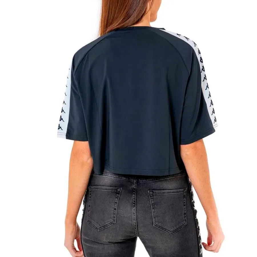 Imagen 3 de 5 de Remera Kappa 222 Banda Atum-NEGRO/BLANCO