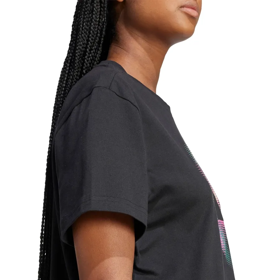 Imagen 4 de 5 de Remera adidas Dance Estampada-NEGRO