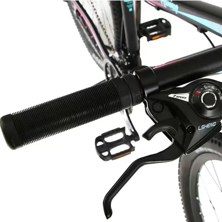 Imagen 1 de 4 de Bicicleta Mtb TopMega Flamingo R29 21 Vel-NEGRO/CELESTE