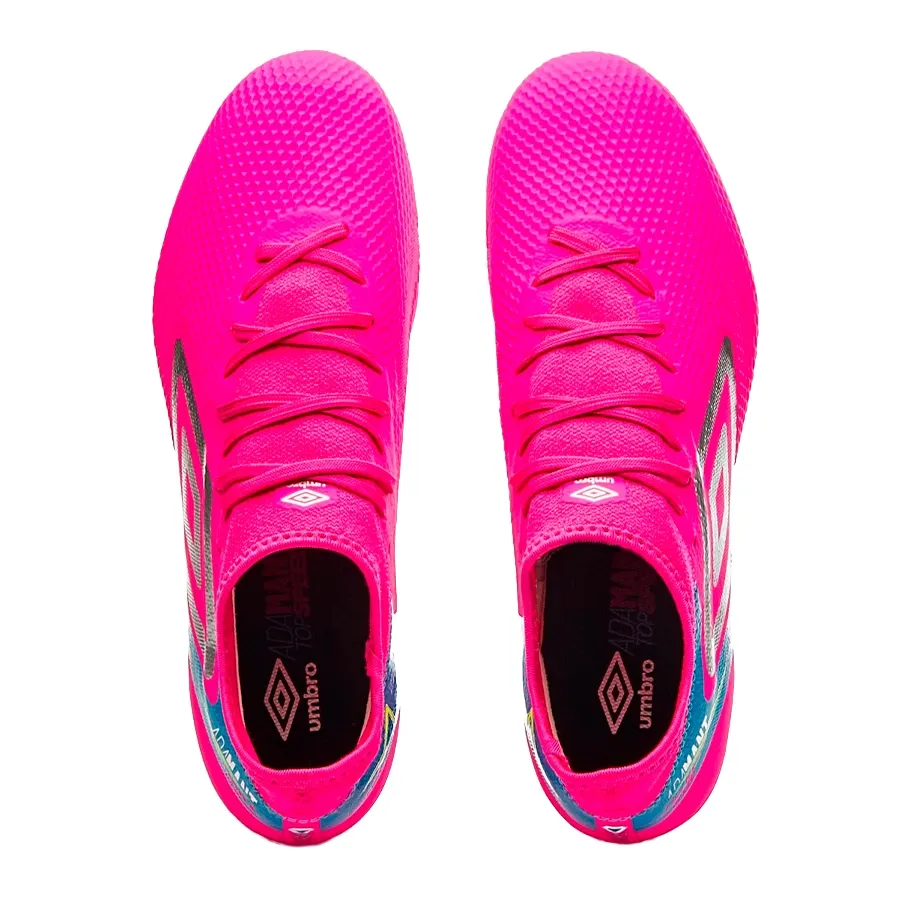 Imagen 3 de 8 de Botines Umbro Adamant Top Speed Premier Fg-FUCSIA/BLANCO/CELESTE