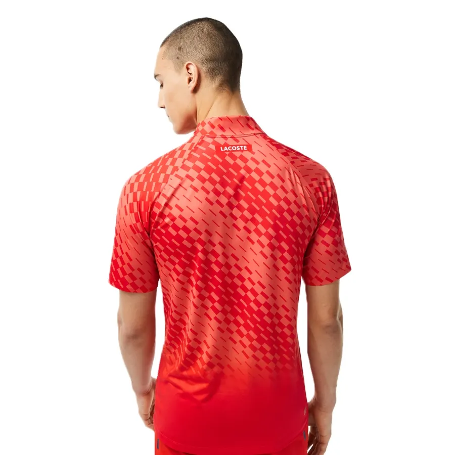 Imagen 2 de 5 de Remera Lacoste Novak Djokovic-ROJO/NARANJA