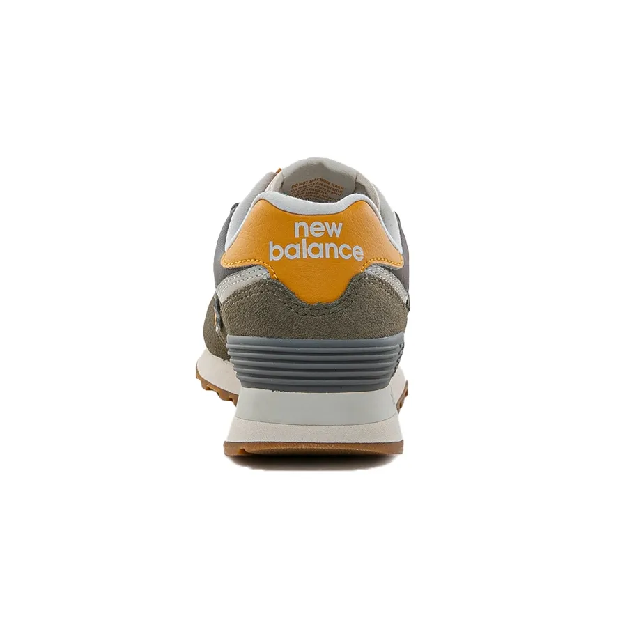 Imagen 3 de 6 de Zapatillas New Balance 574-OLIVA/AMARILLO/NATURAL