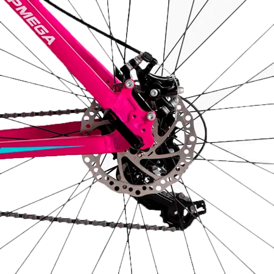 Imagen 4 de 5 de Bicicleta Mtb TopMega Flamingo R29 21 Vel-FUCSIA/BLANCO