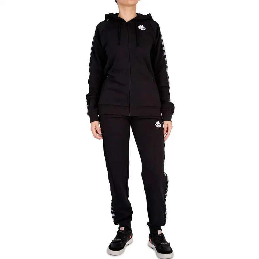 Imagen 4 de 5 de Campera Kappa 222 Banda Balzi 2-NEGRO/BLANCO