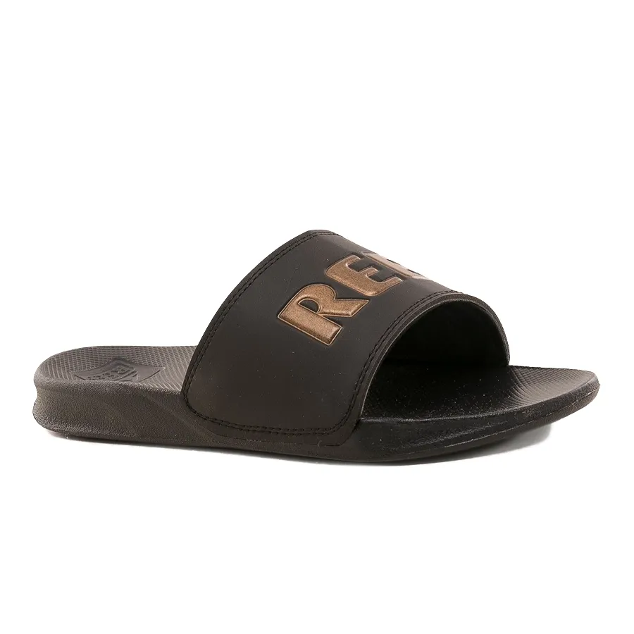 Imagen 1 de 4 de Ojotas Reef Slide Ul-NEGRO/DORADO