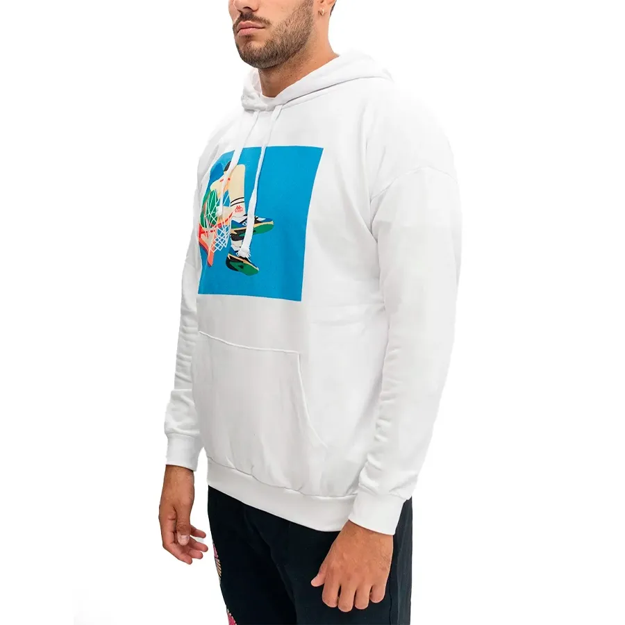 Imagen 1 de 3 de Buzo Kappa Authentic Graphik-BLANCO/CELESTE