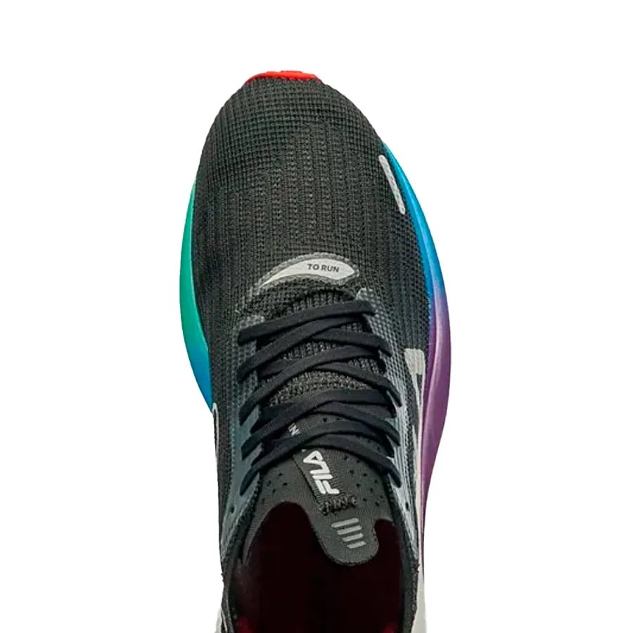 Imagen 3 de 9 de Zapatillas Fila Racer Carbon 2-NEGRO/AZUL/VERDE AGUA