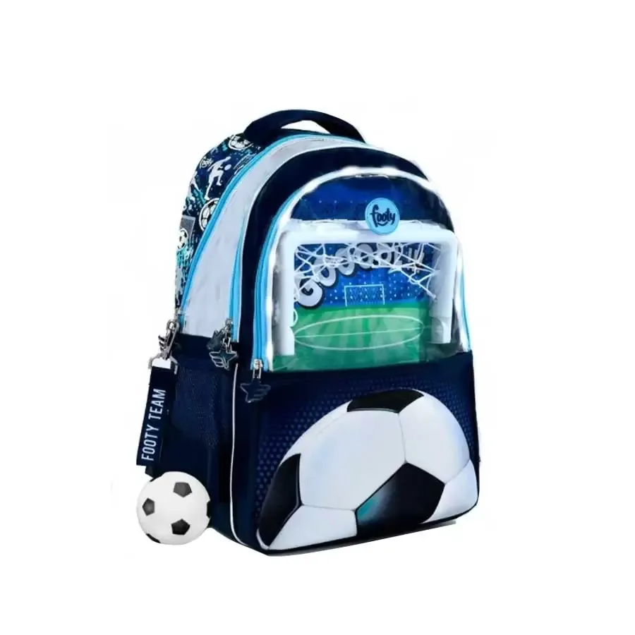 Imagen 0 de 1 de Mochila Footy Espalda Futbol-MARINO/CELESTE
