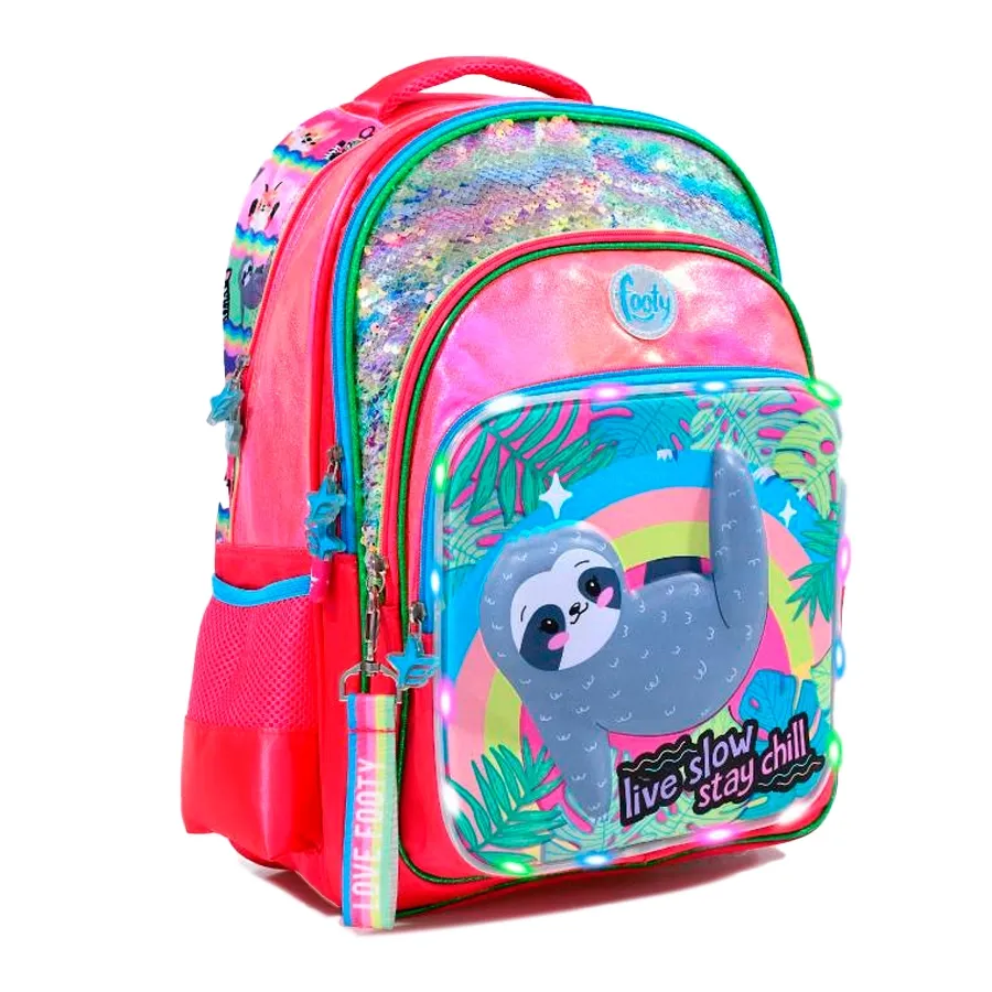 Imagen 1 de 2 de Mochila Footy Espalda 18 Oso-FUCSIA/AZUL
