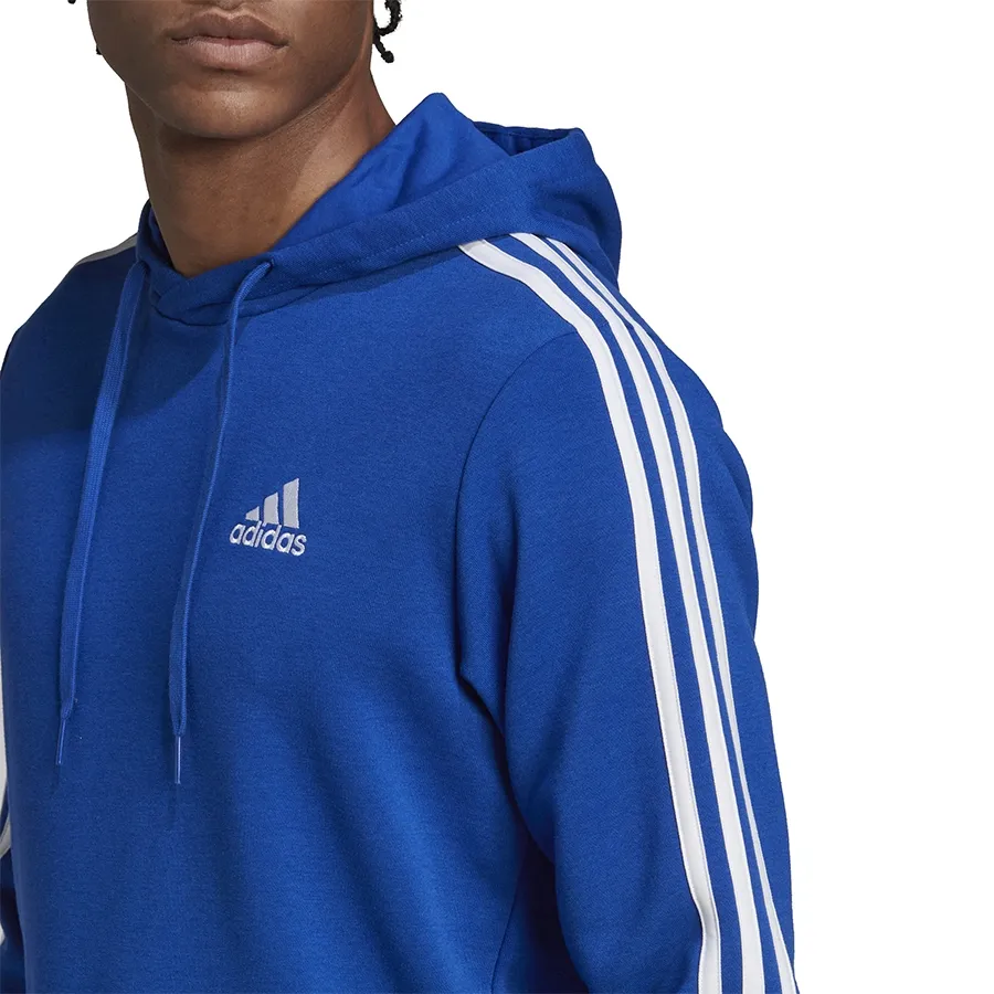 Imagen 2 de 5 de Buzo Con Capucha adidas Essentials 3S-AZUL/BLANCO