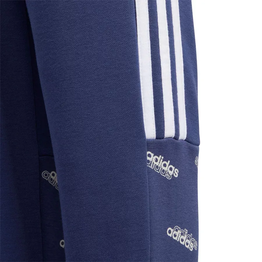 Imagen 2 de 3 de Pantalón adidas Core Favorites Yb-AZUL/BLANCO