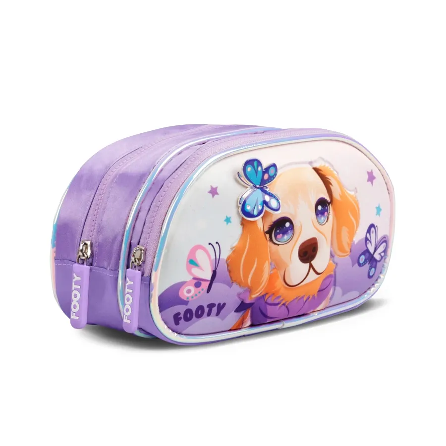 Imagen 1 de 2 de Cartuchera Footy Doggie Love-LILA