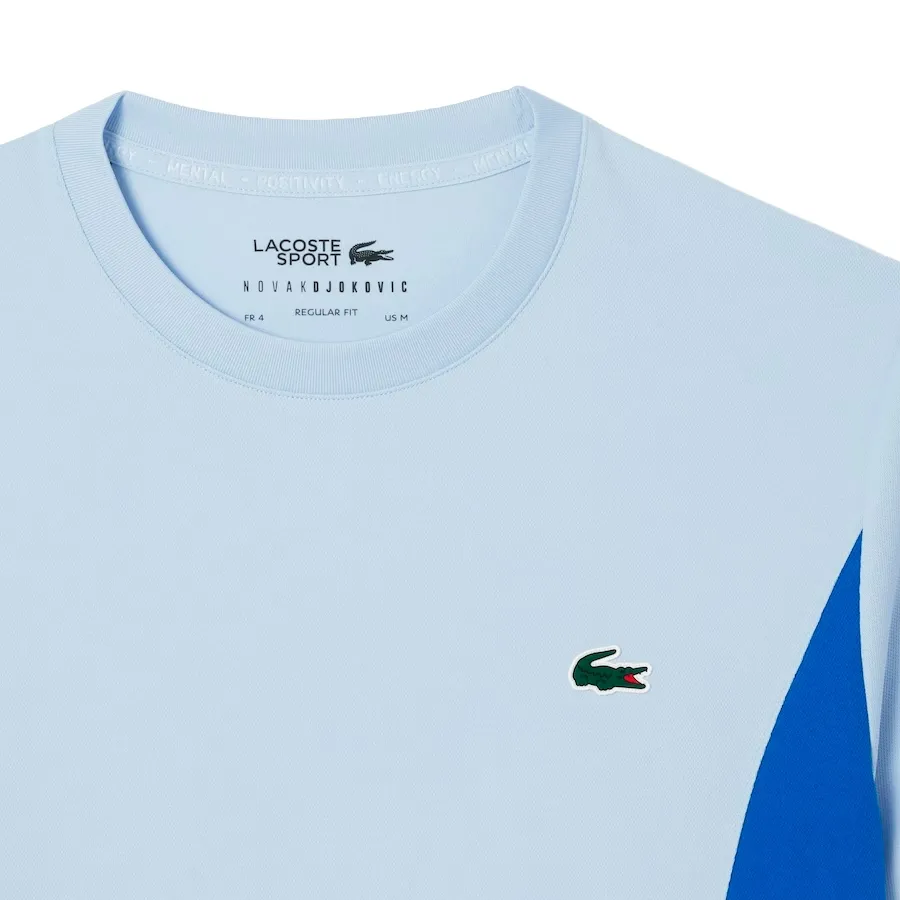 Imagen 3 de 4 de Remera Lacoste Sport De Tennis-CELESTE/AZUL FRANCIA