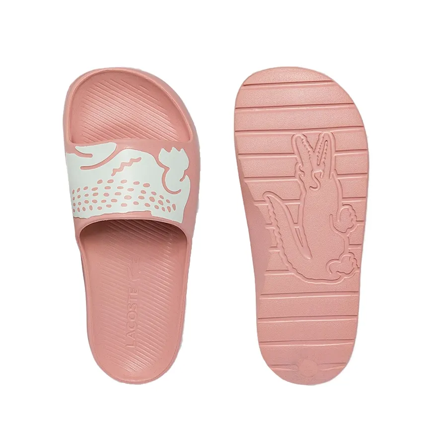 Imagen 3 de 6 de Ojotas Lacoste Bloom Slide 0721-ROSA/BLANCO