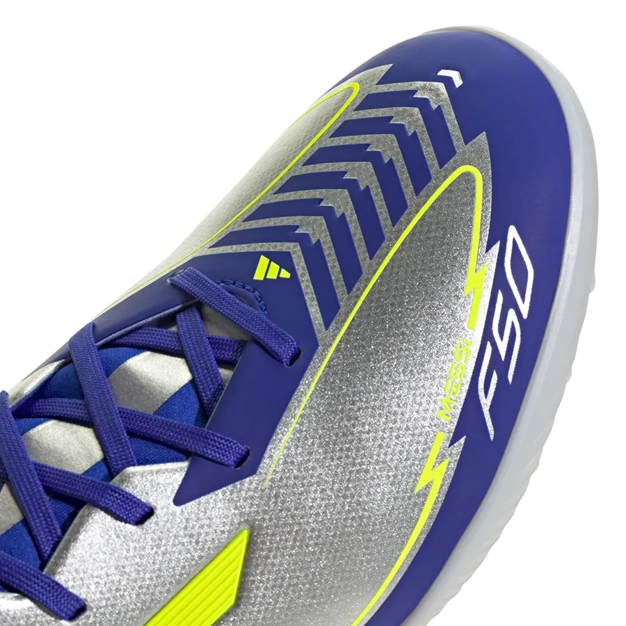 Imagen 6 de 7 de Botines adidas F50 League Tf Messi-PLATA/VIOLETA/AMARILLO