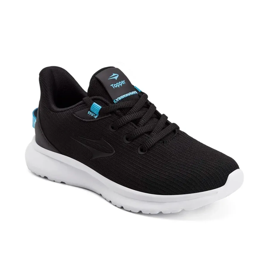 Imagen 1 de 5 de Zapatillas Topper Lambi Kids-NEGRO/TURQUESA
