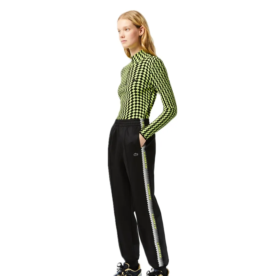 Imagen 3 de 6 de Pantalón Lacoste Survetements-NEGRO/AMARILLO