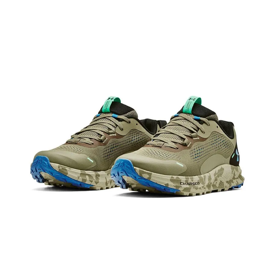 Imagen 2 de 5 de Zapatillas Under Armour Charged Bandit Tr 2-VERDE MUSGO/CAMUFLADO