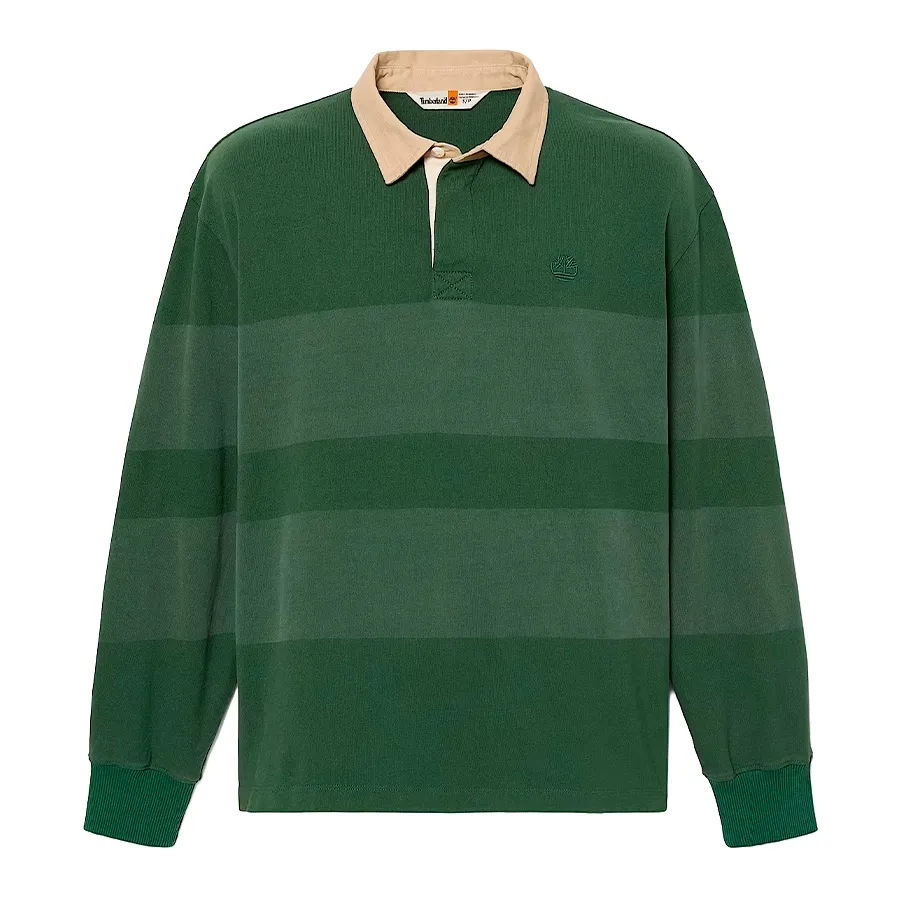 Imagen 3 de 5 de Sweater Timberland Striped Rugby Polo-VERDE