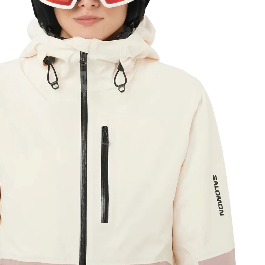 Imagen 4 de 7 de Campera Salomon Highland Jkt-BEIGE/ROSA VIEJO