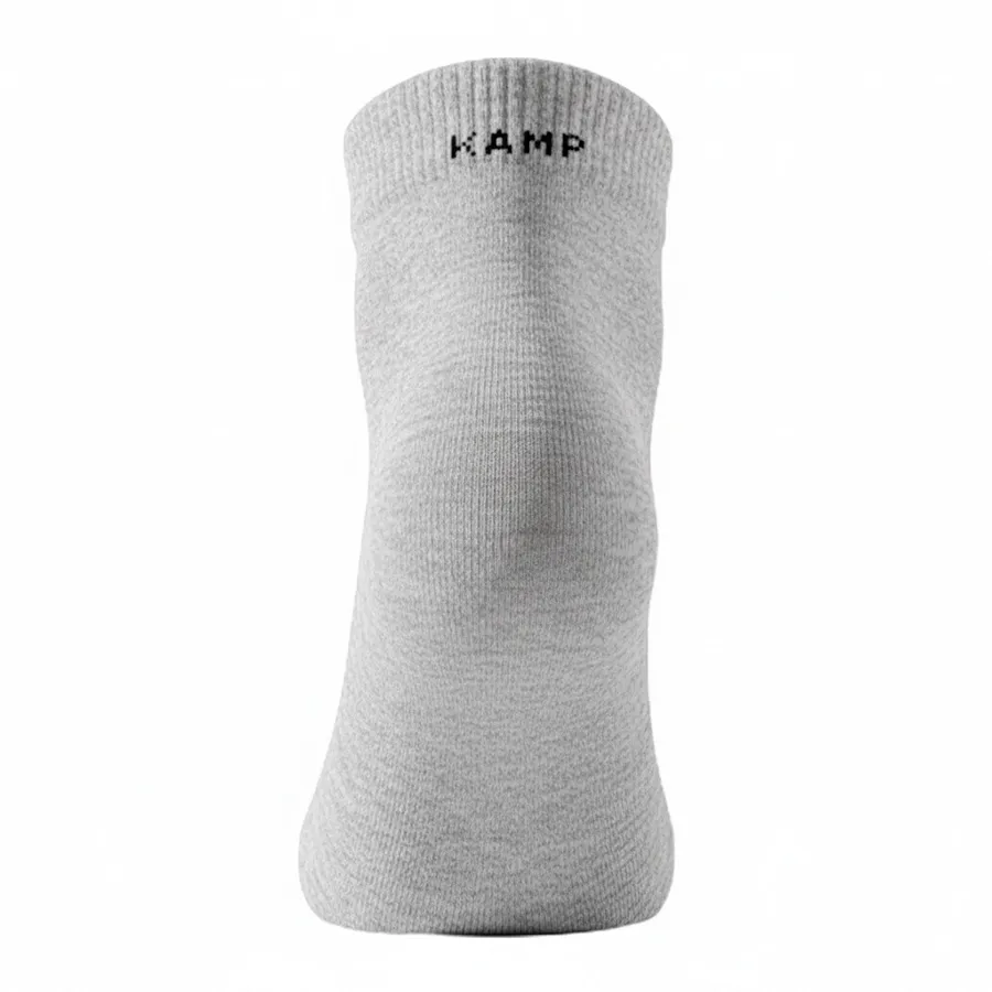 Imagen 2 de 4 de Medias Kamp Quarter Tripack-BLANCO/GRIS/NEGRO