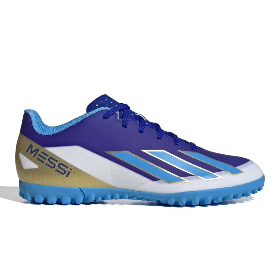 Imagen 0 de 7 de Botines adidas X Crazyfast Club Tf-AZUL/CELESTE/DORADO