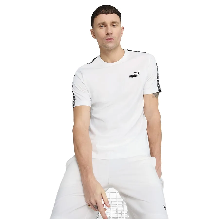 Imagen 0 de 4 de Remera Puma Essential Tape Tee-BLANCO