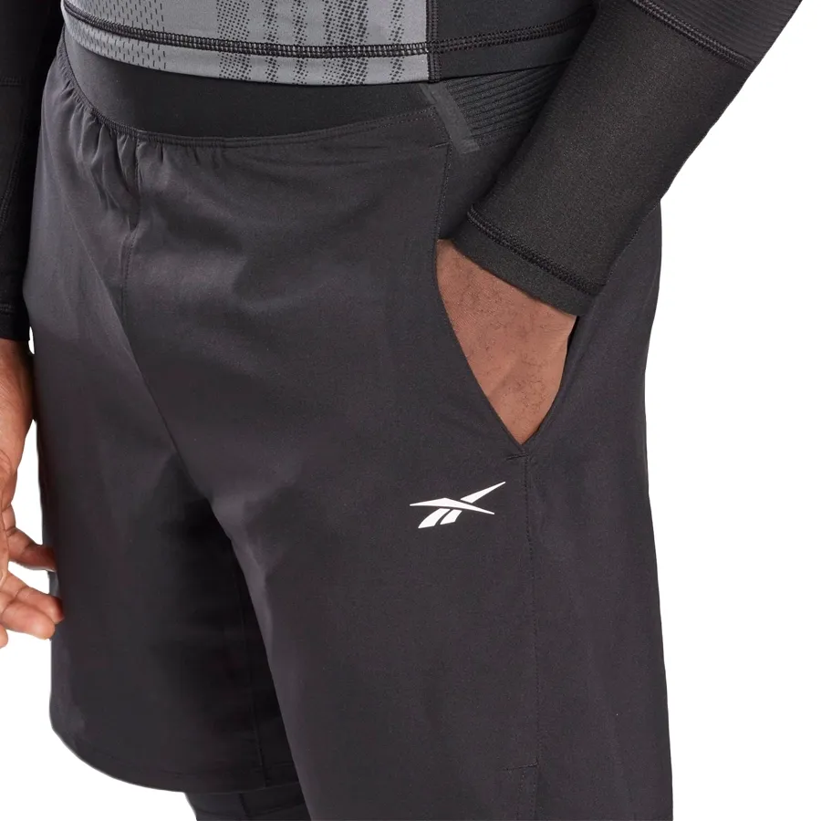 Imagen 3 de 4 de Shorts Reebok 2 en 1-NEGRO