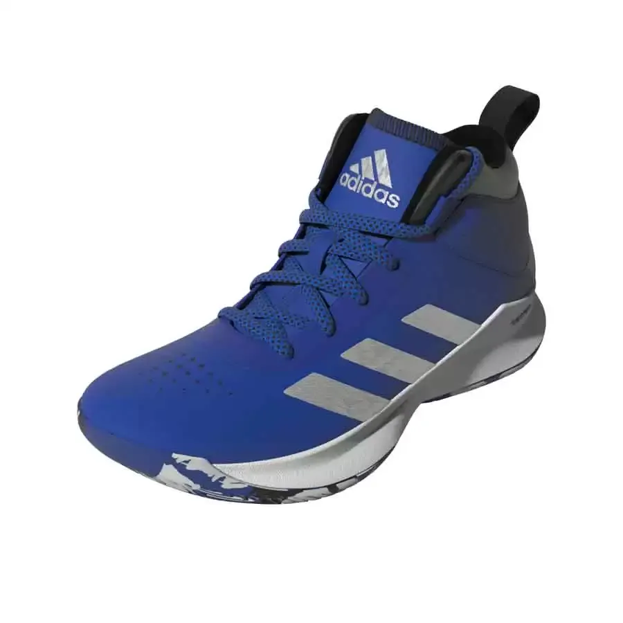 Imagen 3 de 4 de Zapatillas adidas Cross Em Up 5 K-AZUL/NEGRO/PLATA