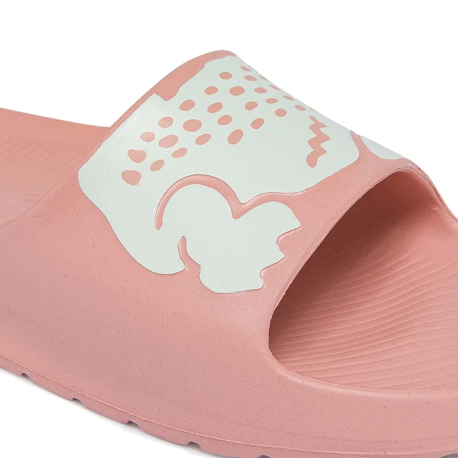 Imagen 5 de 6 de Ojotas Lacoste Bloom Slide 0721-ROSA/BLANCO