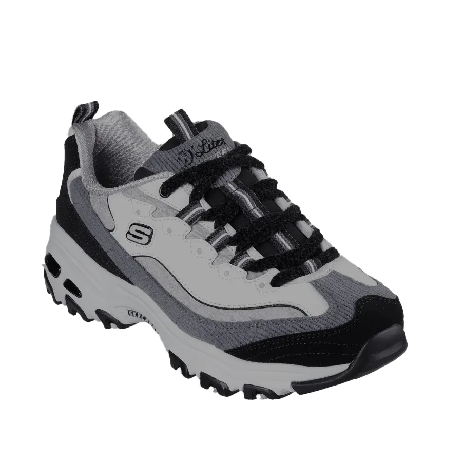 Imagen 1 de 5 de Zapatillas Skechers D´Lites-BLANCO/NEGRO/GRIS