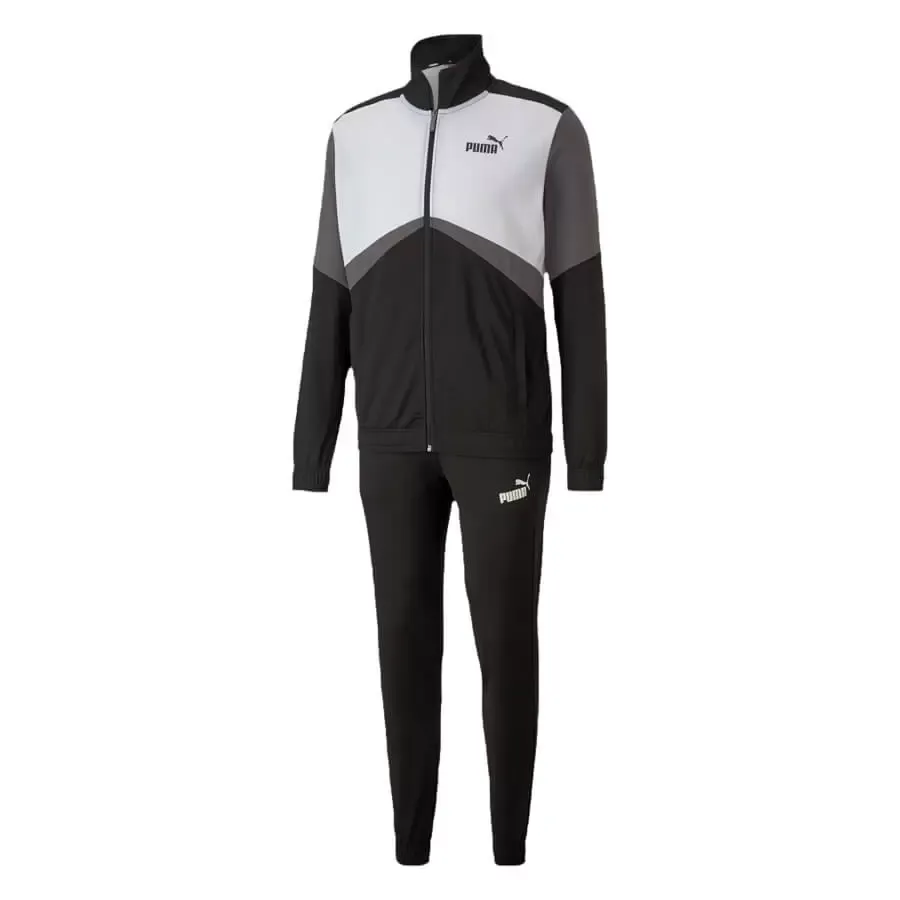 Imagen 1 de 4 de Conjunto Puma Deportivo Retro Para Hombre-NEGRO/BLANCO