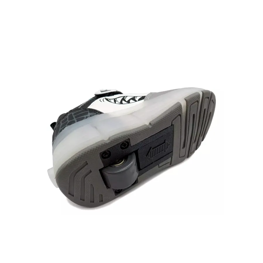 Imagen 2 de 5 de Zapatillas Footy Roller Shark-GRIS/NEGRO