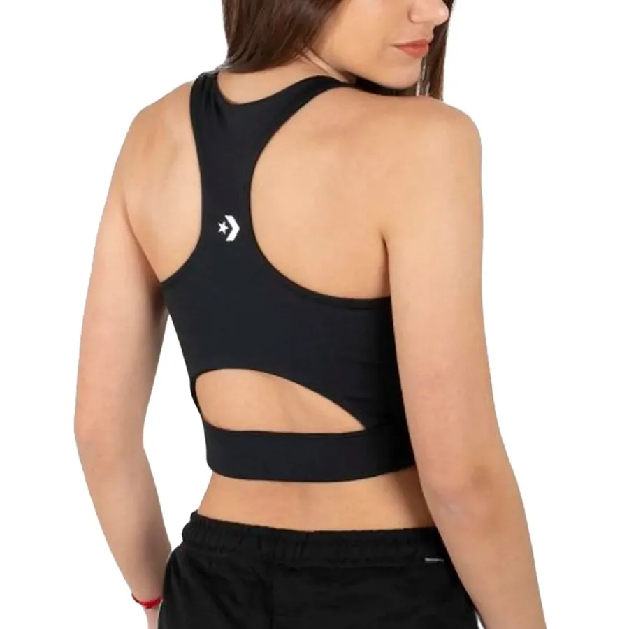 Imagen 1 de 2 de Top Converse Lycra C/logo Trans-NEGRO