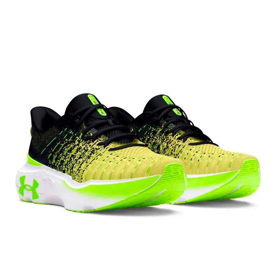 Imagen 2 de 5 de Zapatillas Under Armour Infinite Elite-NEGRO/AMARILLO FLUOR