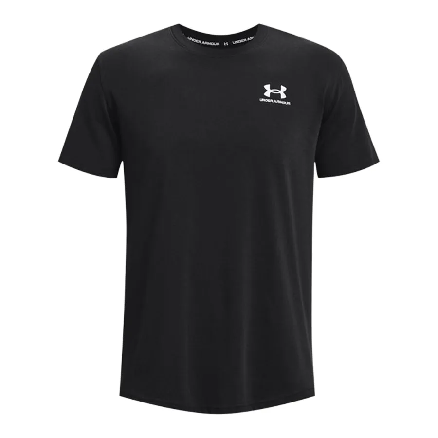 Imagen 2 de 5 de Remera Under Armour Embroidered Heavyweight-NEGRO