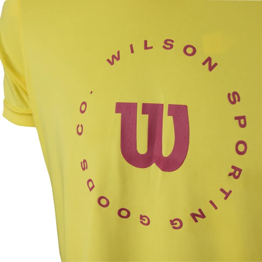 Imagen 3 de 4 de Remera Wilson Training Tenis Padel-AMARILLO/FUCSIA