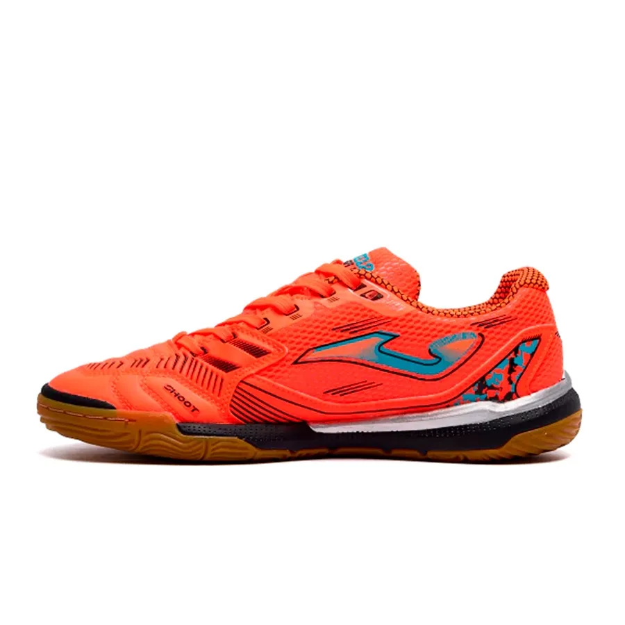 Imagen 2 de 6 de Botines Joma Liga 5 In-NARANJA FLUOR/VERDE AGUA/NEGRO